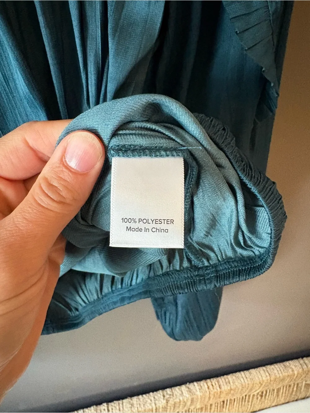 Evereve Teal Off-Shoulder Peasant Blouse in Teal - Small